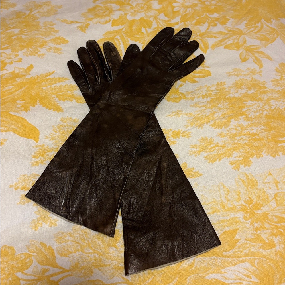 Vintage B Altman & Co Real Kid Leather Opera Gloves